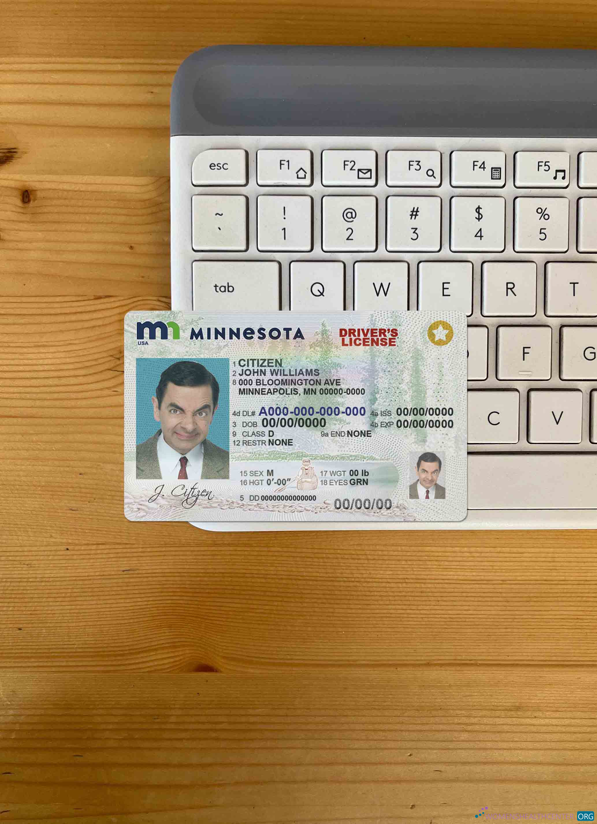 Download USA Minnesota DL photolook FRONT Photoshop template